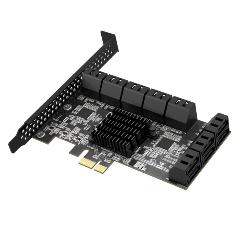 

PCIE to SATA III Controller Expansion Card 16-Port PCIE 1X to SATA 3.0 Adapter
