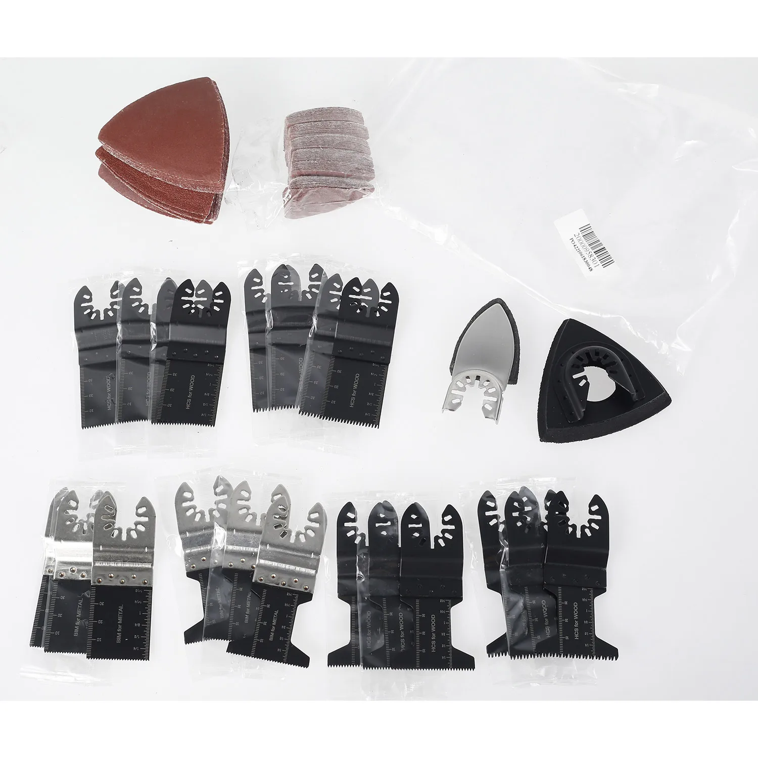 

112Pcs/Set Universal Oscillating Multi Tool Saw Blade Quick Release for Renovator Power Tool Professional Wood Cutting