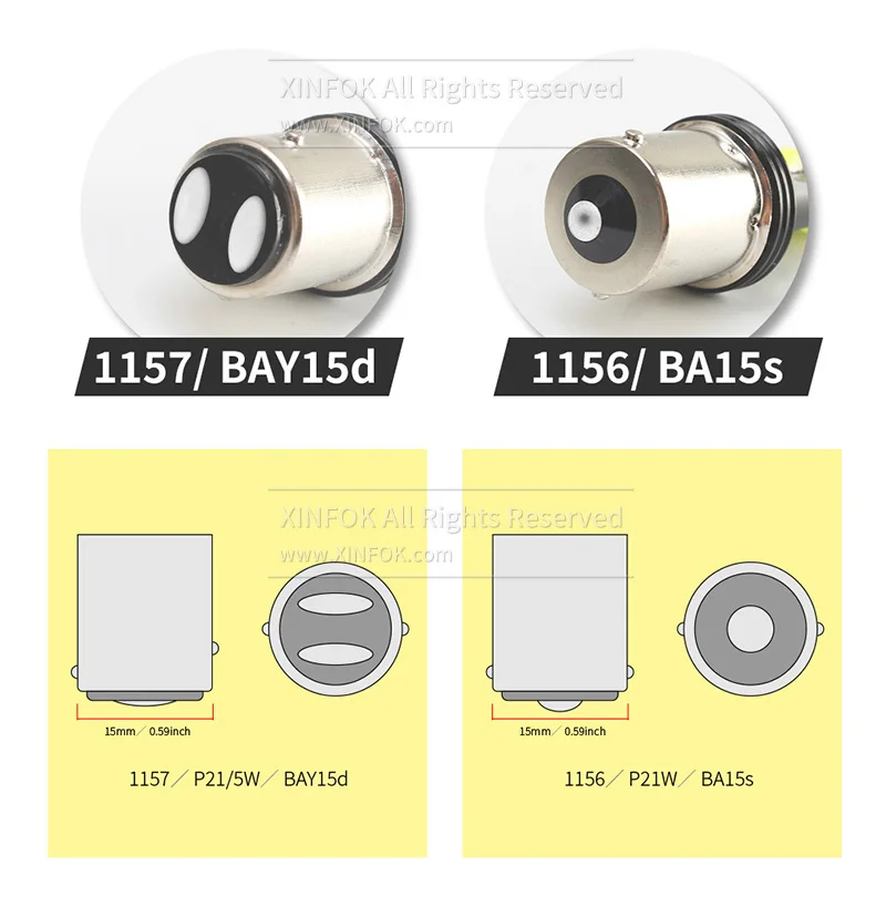 2 шт Автомобильный светодиодный светильник лампы 1156 P21W BA15S PY21W 1157 BAY15D 7740 W21W T20 12SMD 3030