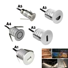 1 Вт светодиодные лампы для дома и улицы лестницы светильник утопленный шаг светильник IP67 wpc композитный палубе лестница настенный светильник путь дворик уголовая настенная светильник DC12V