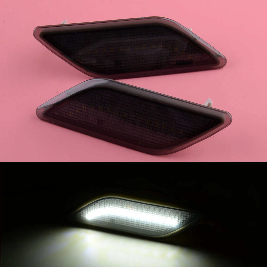 

Дымчатые линзы Белый светодиодный передний бампер боковые габаритные светильник A2128200121 подходит для Benz W212 e-класс 2010-2013 A2128200021