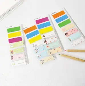 Милый маленький плюшевая кукла девочка самоклеящаяся Блокнот липкая закладка для заметок с линейка Школа канцелярских товаров