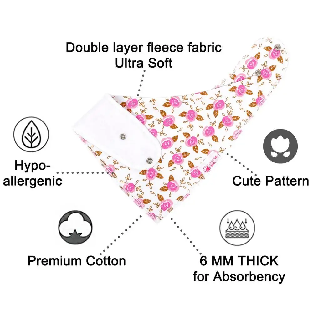 Бандана для новорожденных Слюнявчики унисекс детские нагрудники слюнятия и