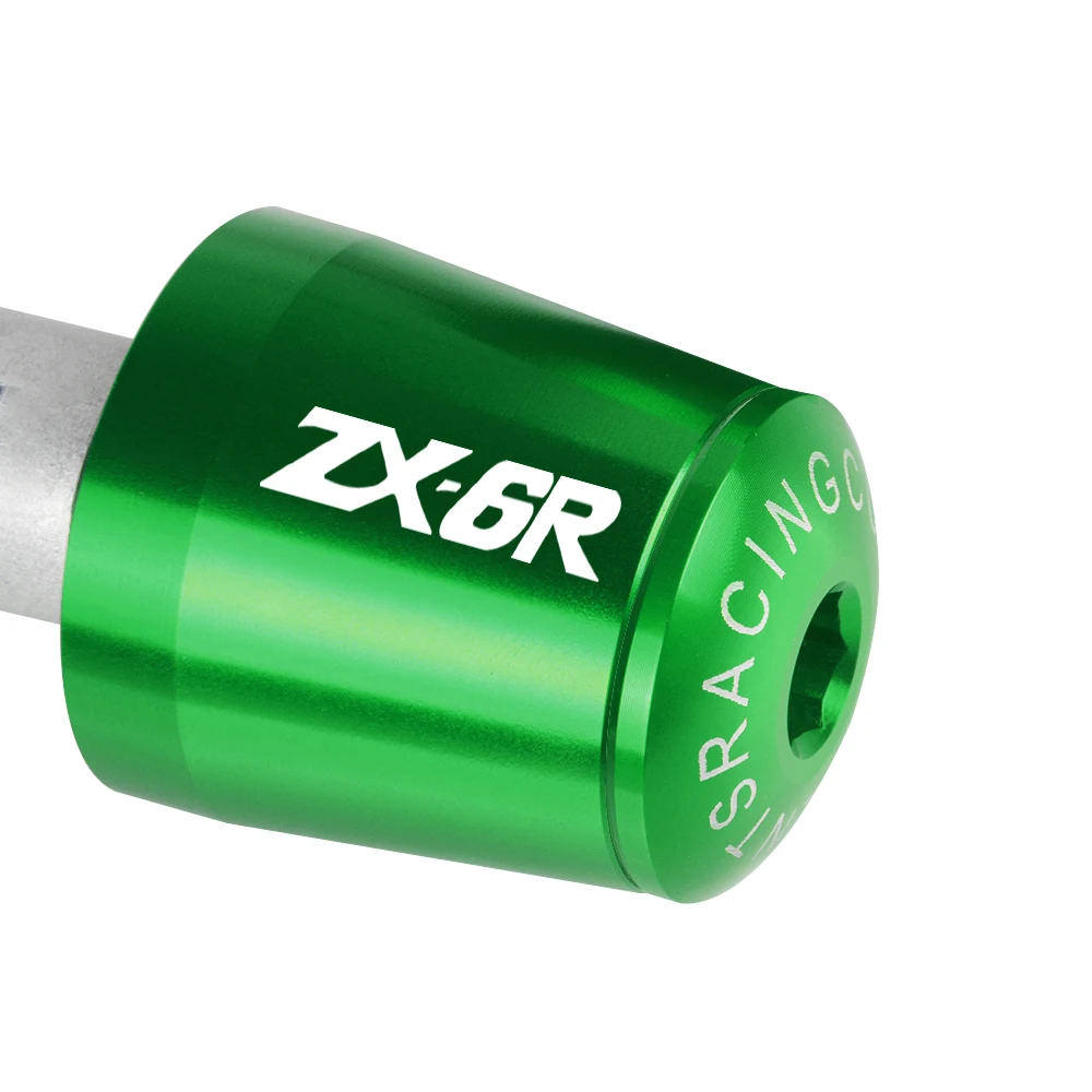 For Kawasaki Ninja ZX6R ZX 6R 6 R 2009-2014 2008 7/8&quot Motorcycle Handlebar Grip End Caps Plugs Moto Handle Bar Weight Slider |