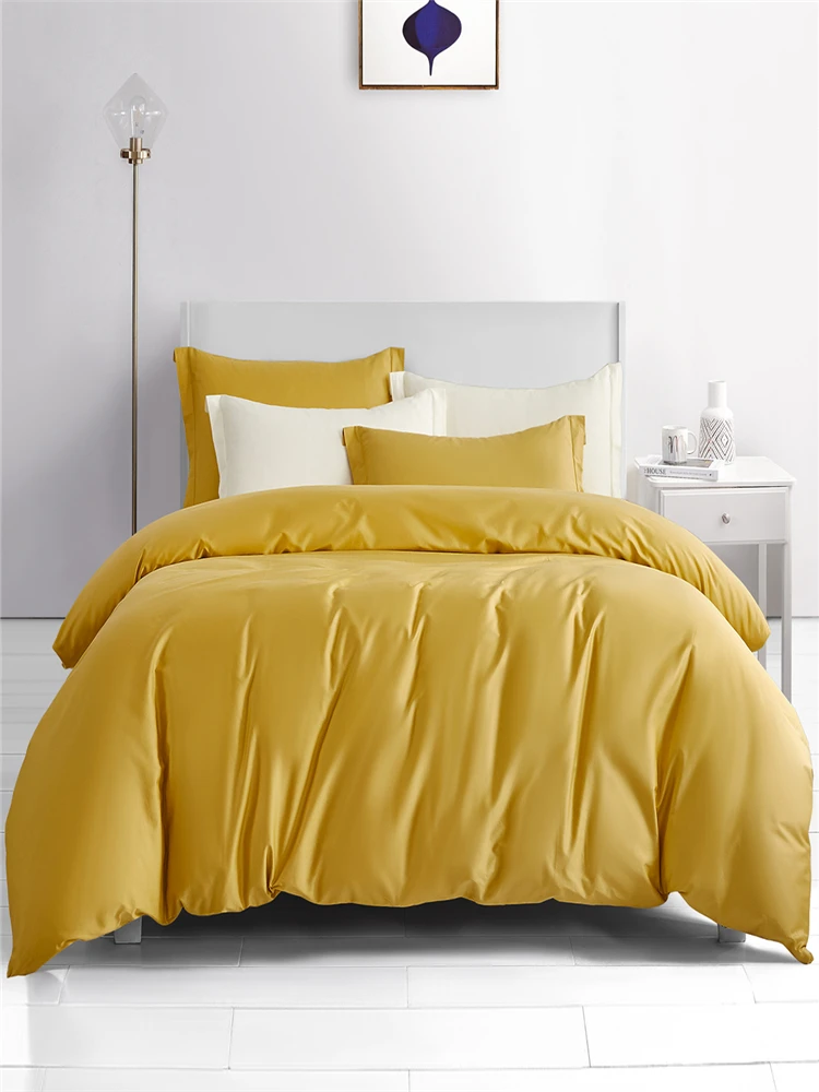 Хлопковое стеганое одеяло мягкое шелковое постельное белье однотонное удобное