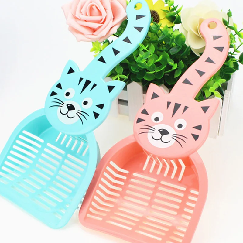 

Cute Cartoon Pet Litter Scoop Cat Litter Shovel Pet Dog Cat Cleaning Tool Puppy Kitten Sand Toilet Cleaning Supplies