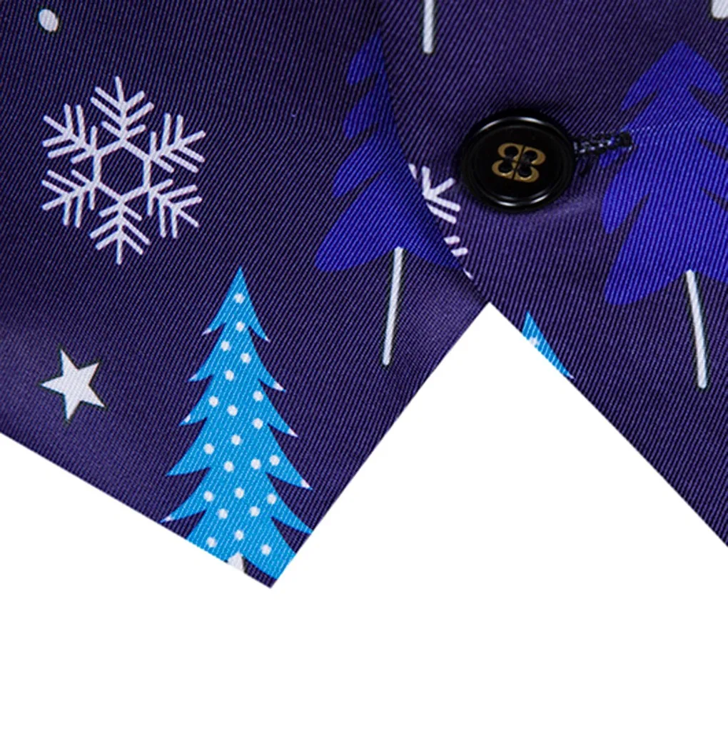 Модный костюм с принтом рождественской елки мужской жилет Новинка осени 2019