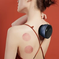 electric gua sha and cupping instrument rechargeable and adjustable household intelligent bianstone vacuum heat massager
