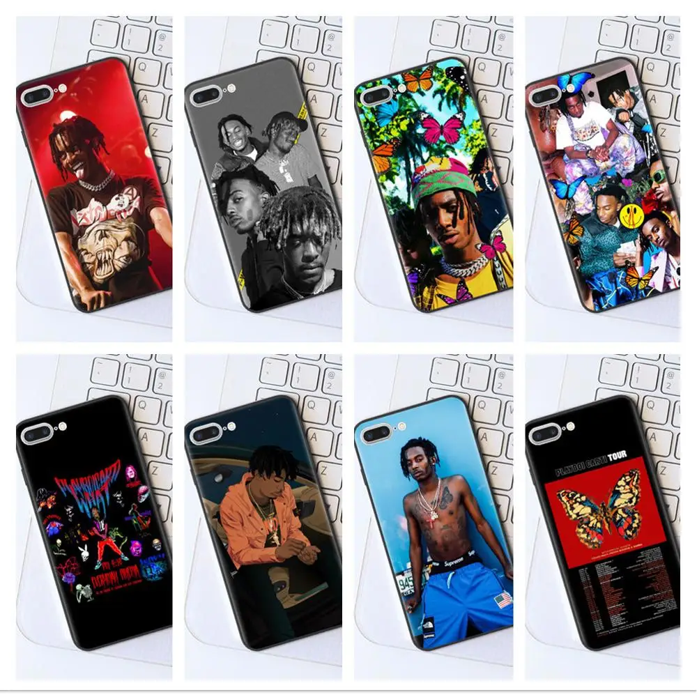 Чехол для телефона Rapper singer Playboi Carti черный мягкий силиконовый чехол из ТПУ iPhone X 5 SE