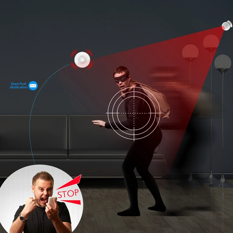 

Smart Home ZigBee Alarm Wireless Linkage ligent Sound and Light Alarm Horn Siren EU Plug