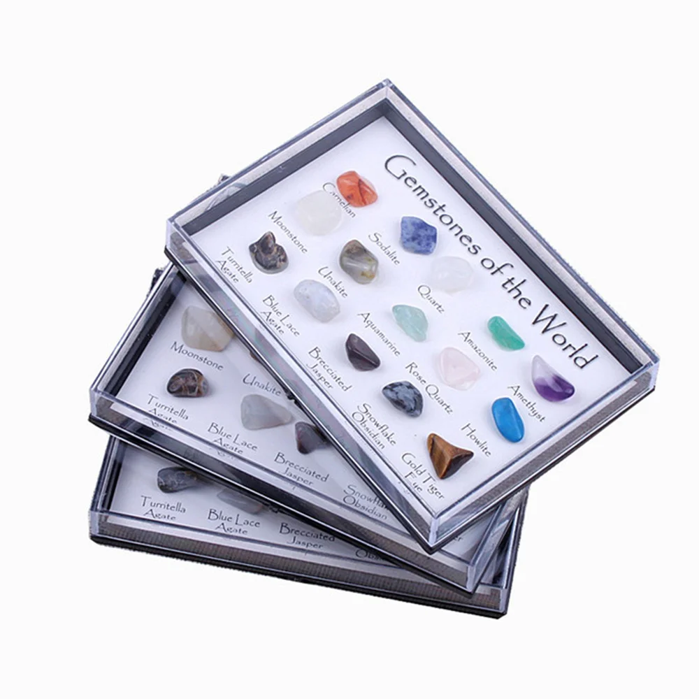 

1 Box Natural Stones Samples Crystal Gemstone Chakras Healing Stone Quartz Mineral Home Decoration DIY Jewelry Accessories