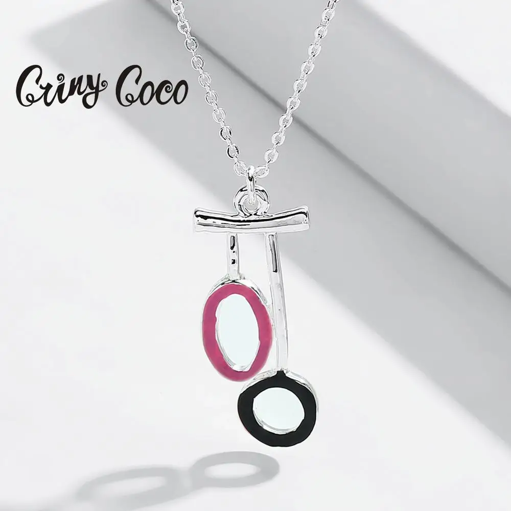 

Модные раньше ожерелья Cring Coco для женщин и девушек, эмалированные цепи из сплава, колье-чокер, ручная работа, подарки, вечевечерние НКА 2020