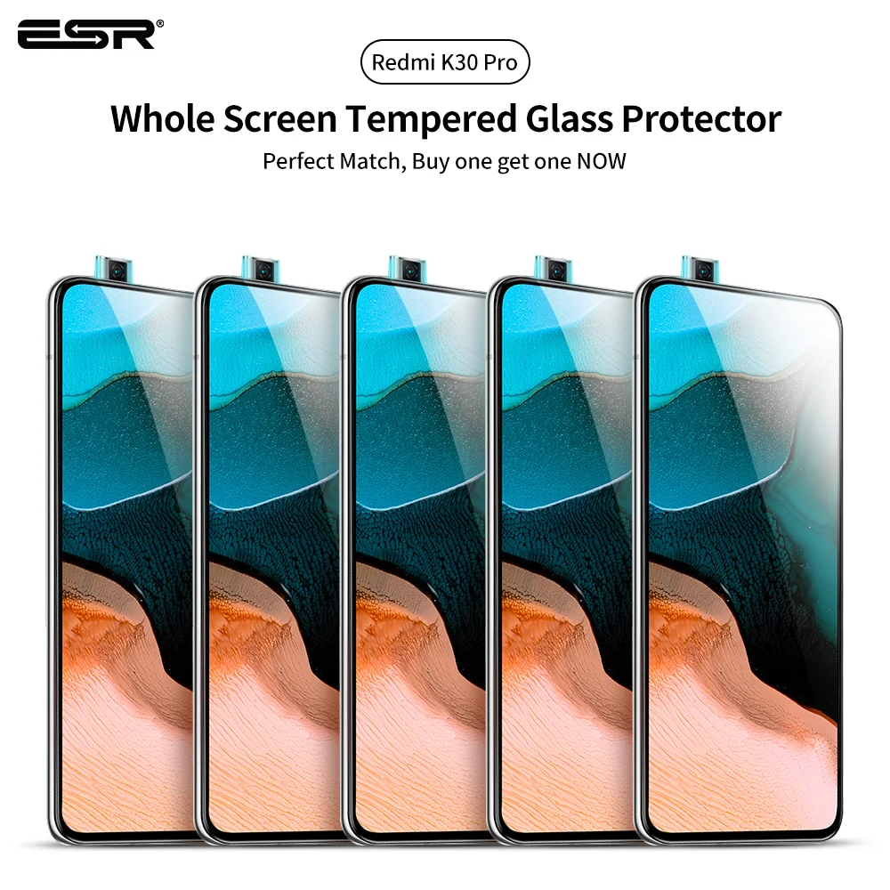 Защитное стекло ESR для Redmi K30 Pro K30S Xiaomi Mi 10T 2 шт. | Мобильные телефоны и аксессуары
