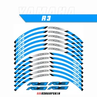 motorcycle racing equipment accessories wheel tire rim decoration adhesive reflective decal sticker for yamaha yzf r3