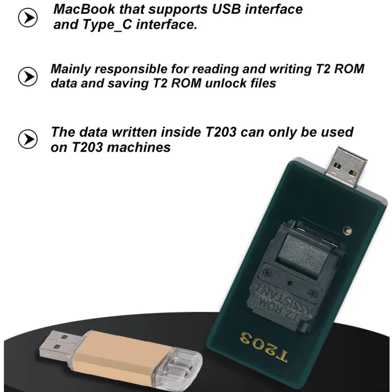 Вспомогательный инструмент для ремонта ПЗУ T203 восстанавливает папку