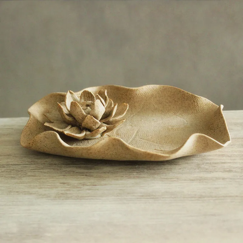 

Lotus Flower Stick Incense Holder Creative Handmade Incense Burner Aromatherapy Censer Gifts Crafts incensario Home Decor EB5XX