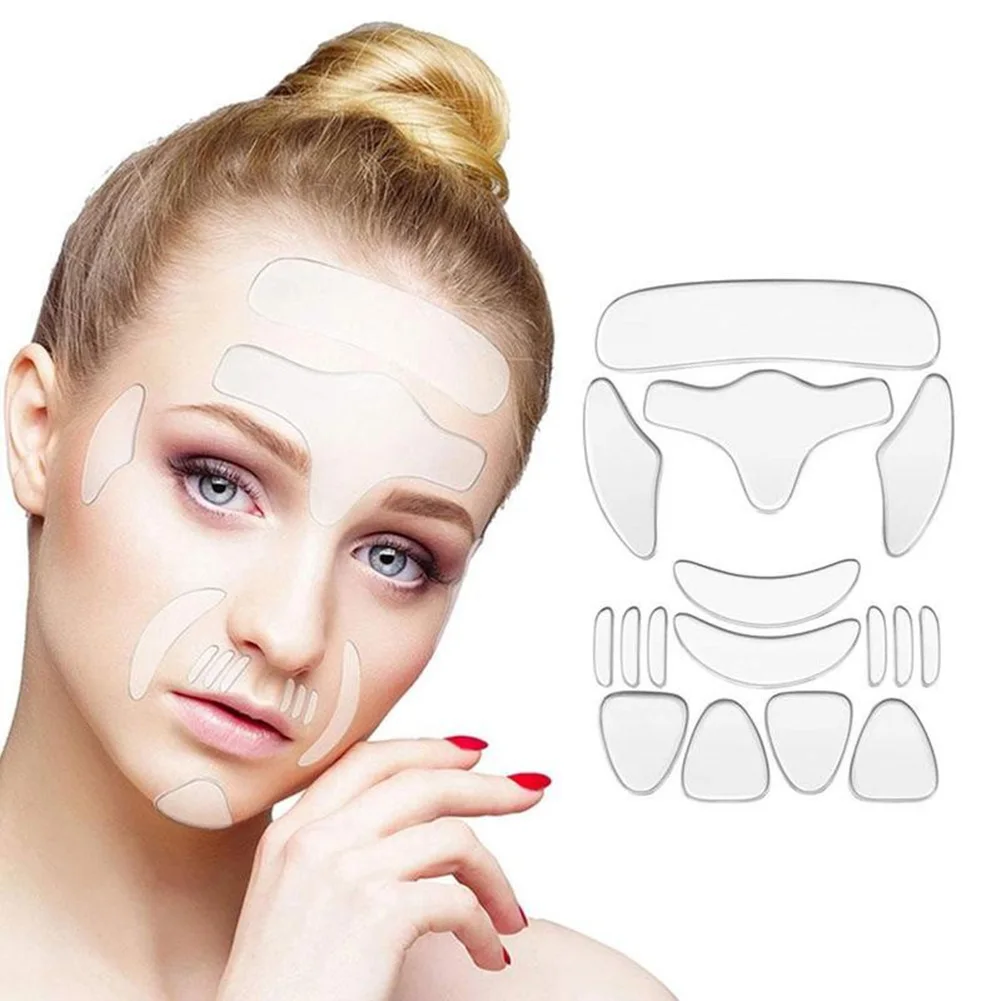 

Silicone Wrinkles Removal Stickers Reusable Anti-Wrinkle Forehead Cheek Neck Sticker Face Lifting Firming Patch skin care
