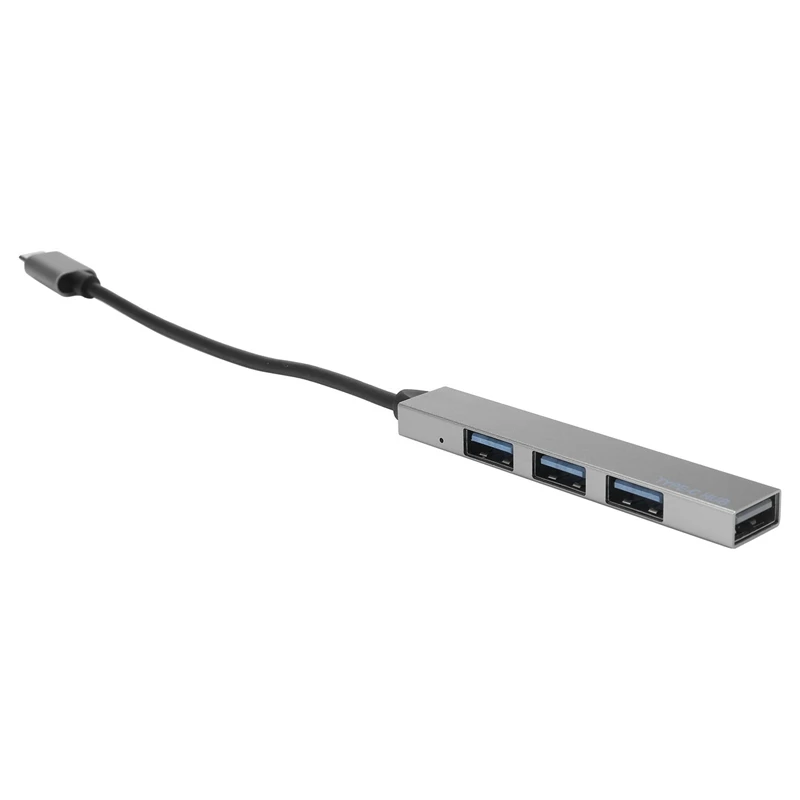 

Эспандер с Type-C на 4 usb-хаб, ультратонкий мини-порт с 4 портами Usb 3,0, концентратор Usb, интерфейс питания для Mac-Book, ноутбука, планшета, компьютера