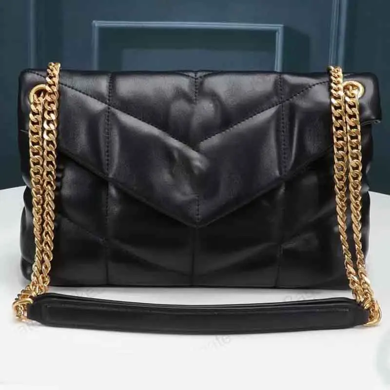 

Women Luxurys Designers Shoulder Bags 2021 High Quality Purse Designer Handbag Crossbody Bag LOULOU Puffer Soft Genuine Leather
