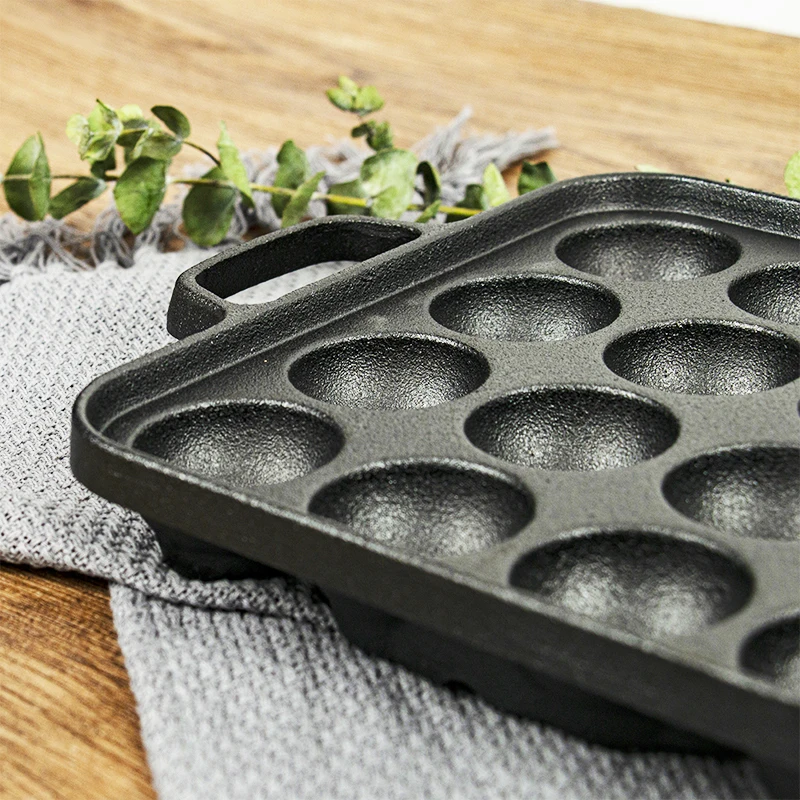 Чугунная сковорода Takoyaki 16 отверстий 4 см * | Дом и сад