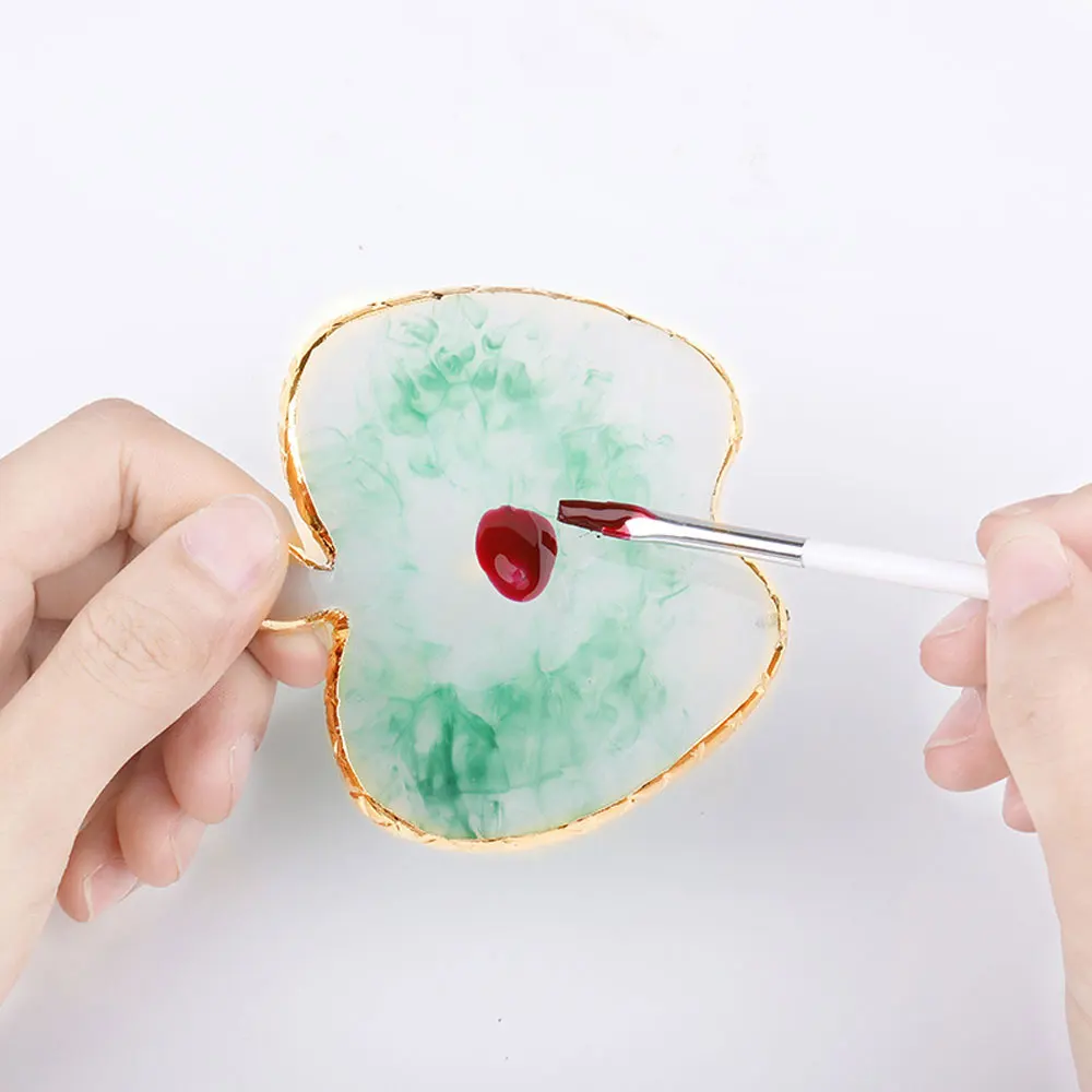 Apple Форма из смолы Палитра для ногтей декоративный поднос окрашенный органайзер