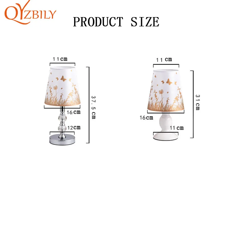 

Table lamp bedroom lamp Crystal bedside modern table light art deco bedroom Living Room Decoration luminaria de mesa abajour led