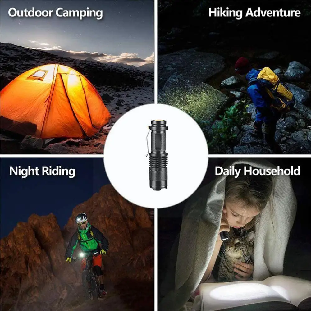 

Фонарик Телескопический из алюминиевого сплава с мини-фонариком