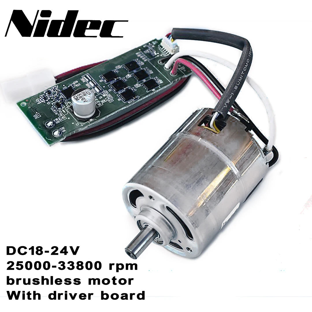 DC18 24V японский Nidec 25000 33800 об/мин высокоскоростной бесщеточный двигатель с