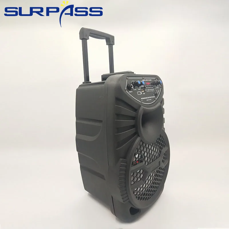 Big Power Portable Trolley BT Speaker Outdoor Wireless Music Subwoofer Stereo Sound System Center Support AUX TF FM Radio enlarge