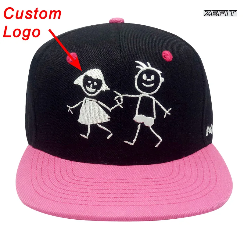 Custom-Made Youth Kids Hat Adjustable Tennis Sun Tour Tourism Team Children Small Size Head Wear Baseball Custom Trucker Cap