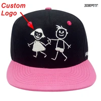 custom made youth kids hat adjustable tennis sun tour tourism team children small size head wear baseball custom trucker cap