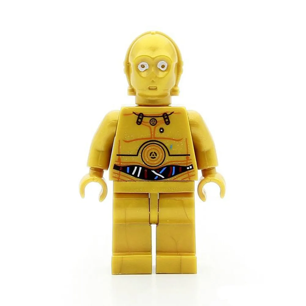 Строительные блоки Дарт Вейдер йода клон тропер Leia C3 PO D2 R2Assemble детские игрушки в