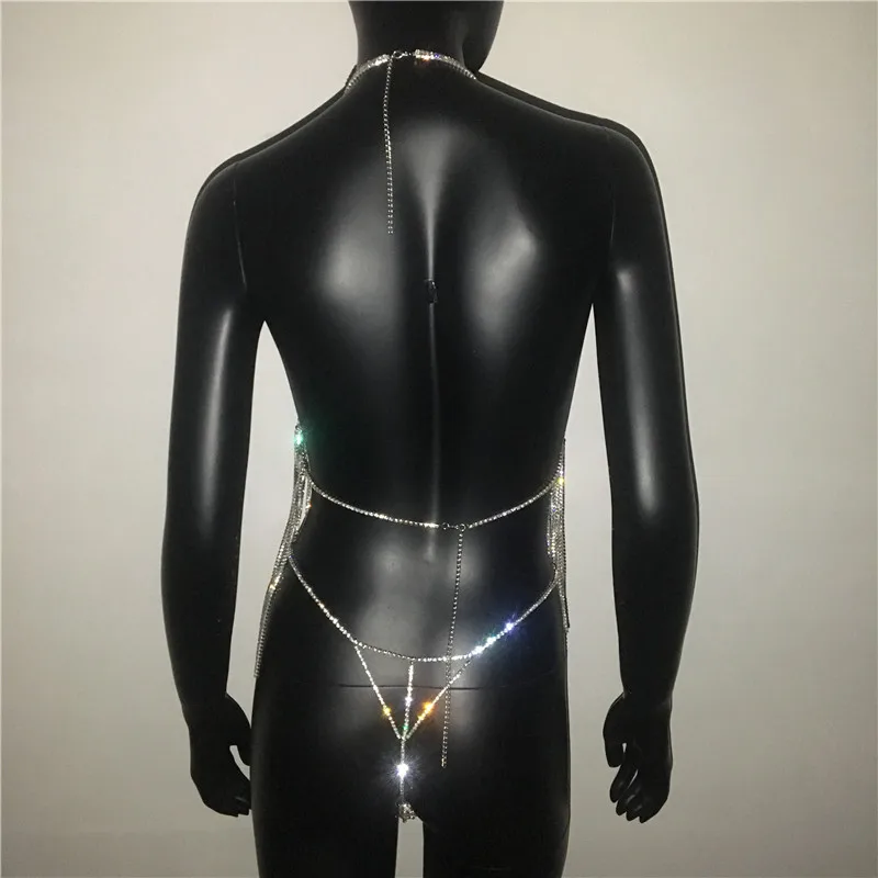 Сексуальный Модный женский комплект из двух предметов с бриллиантовыми