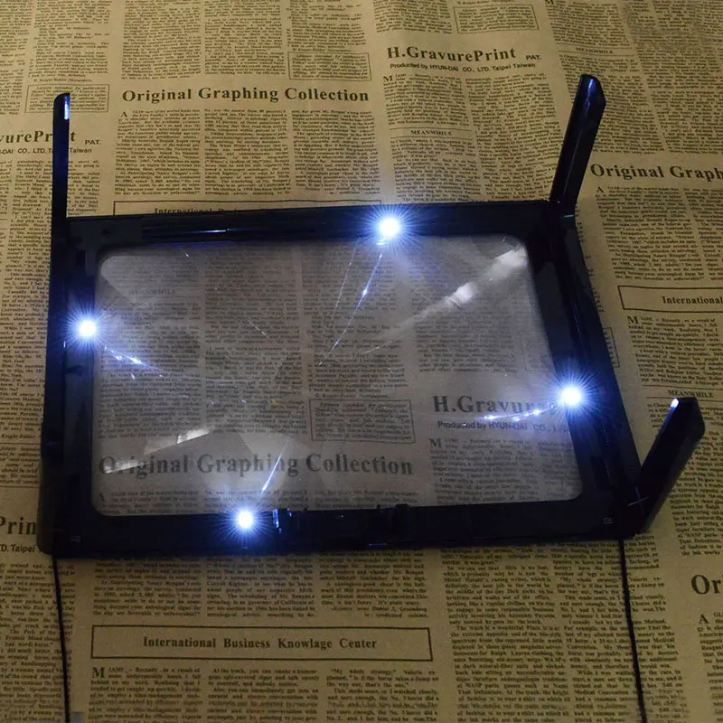 A4 большой объектив настольная линза Френеля лупа пожилых людей чтение