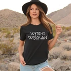 Witchy женские Spellcaster футболка Gypsy Графический Футболка Модный Топ для женщин платья ведьмы на Хэллоуин вечерние подарок Camiseta премиум-класса
