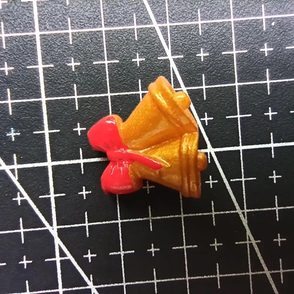 1 шт. полимерный однотонный Рождественский колокольчик 18 мм сказочный Садовый