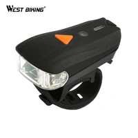 west biking usb rechargeable bike light front handlebar cycling led battery flashlight torch headlight bicycle accessories light