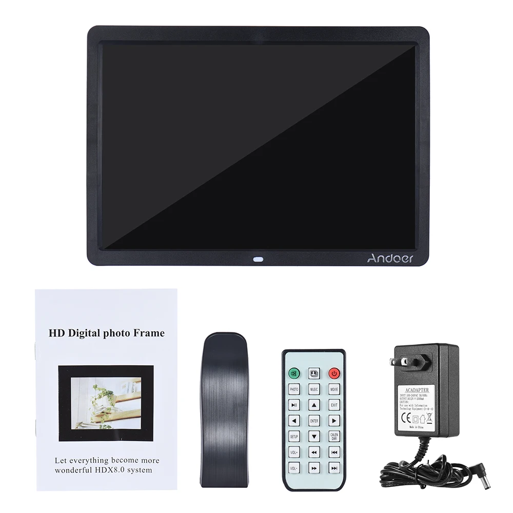 Andoer 15 &quotHD светодиодный цифровой фоторамка 1280*800 цифровая несколько функций MP3 MP4