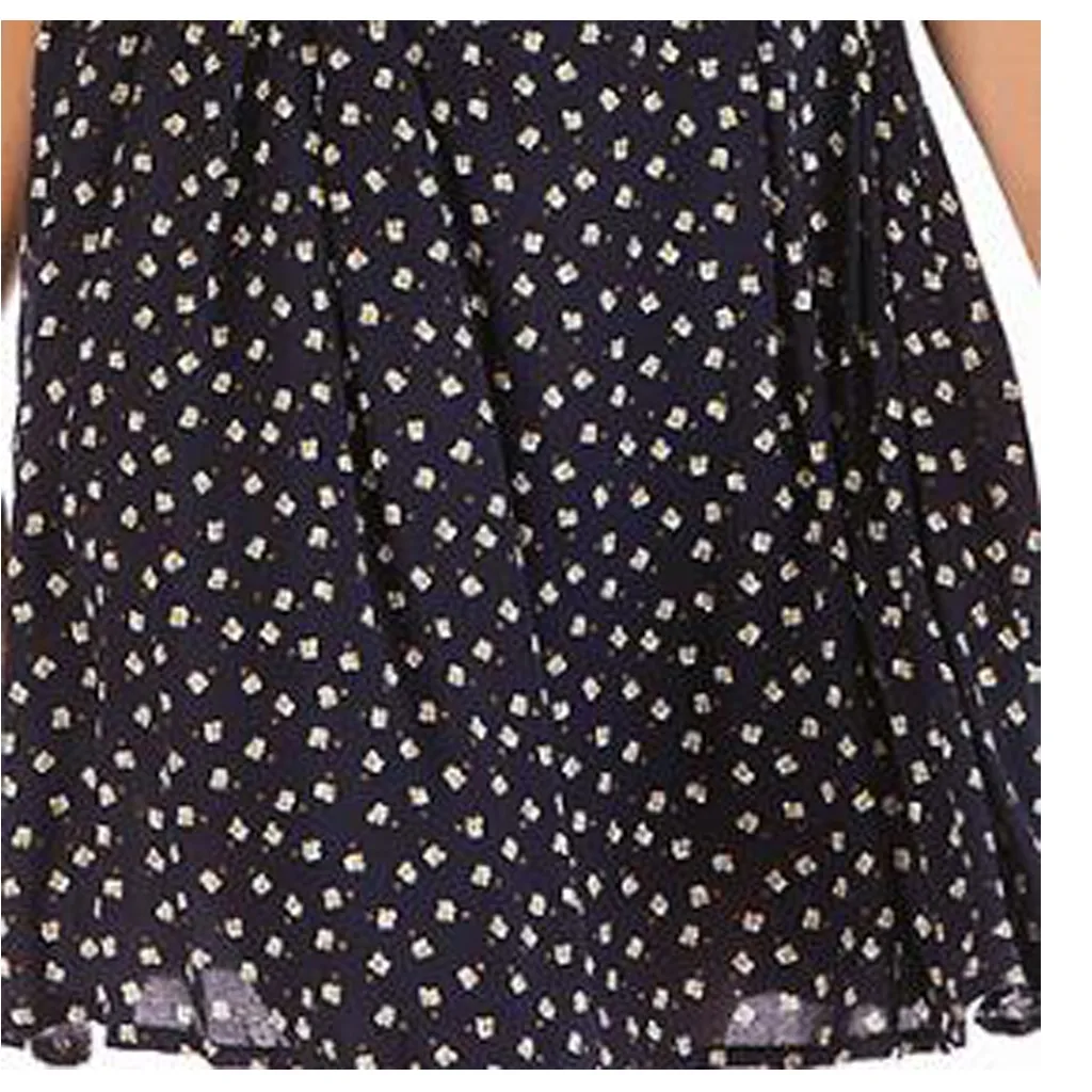 

Home&Nest Womens Summer Flower Printed Sleeveless Backless Camisole Mini Dress Casual Lady's V-Neck Beach Evening Party Dress