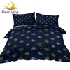 BlessLiving Asian Bedding Set Culture Symbol Duvet Cover Chinese Knot Quilt Cover Japanese Cherry Blossoms Bed Set 3pcs Dropship 1