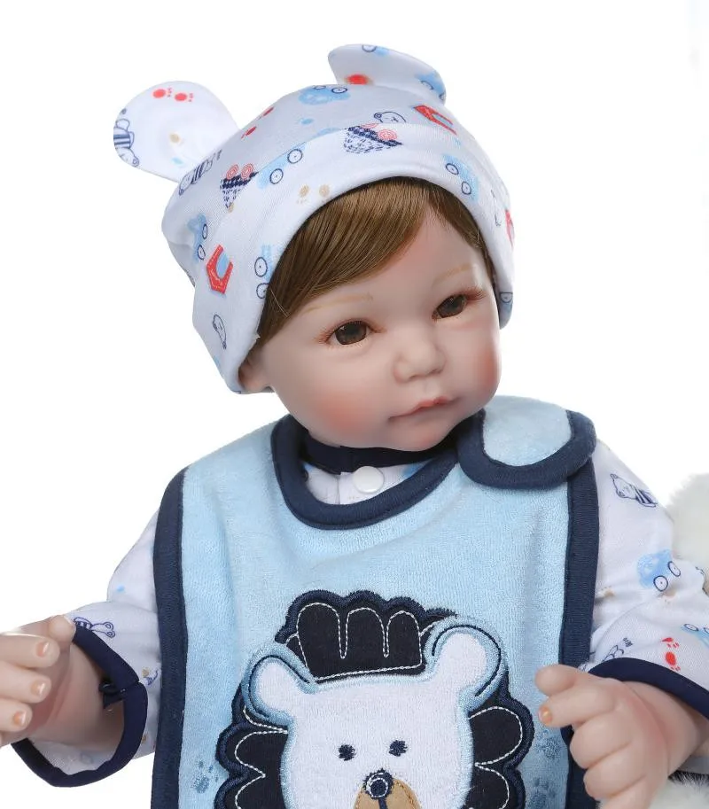 Мягкие силиконовые детские куклы reobrn NPK 22 дюйма bebe reborn real alive для новорожденных