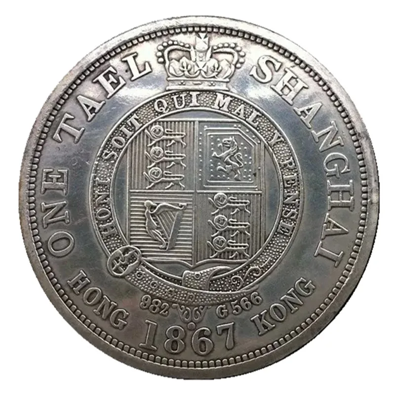 8 см китайская статуя тибетского серебра Шанхай десять юаней Дракон большая