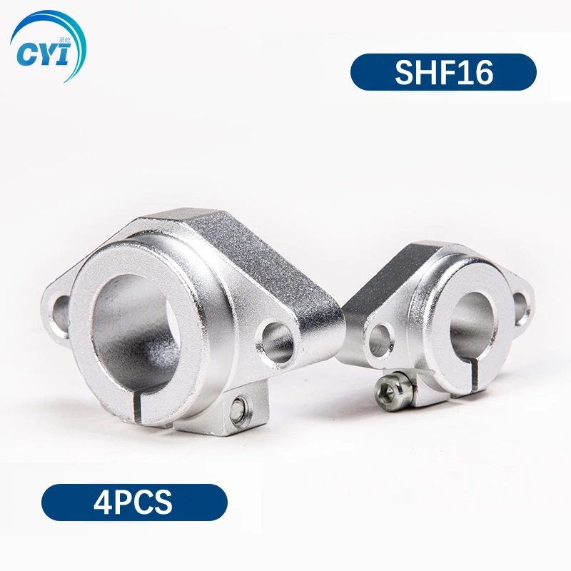 4 шт./лот SHF16 линейный подшипниковый вал поддержка ЧПУ-маршрутизатора для