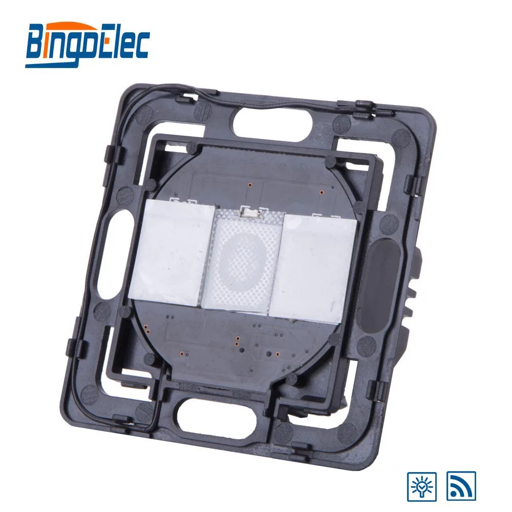 Bingoelec 2 Gang 1 Way 700W Сенсорный Диммер дистанционный светильник ель света