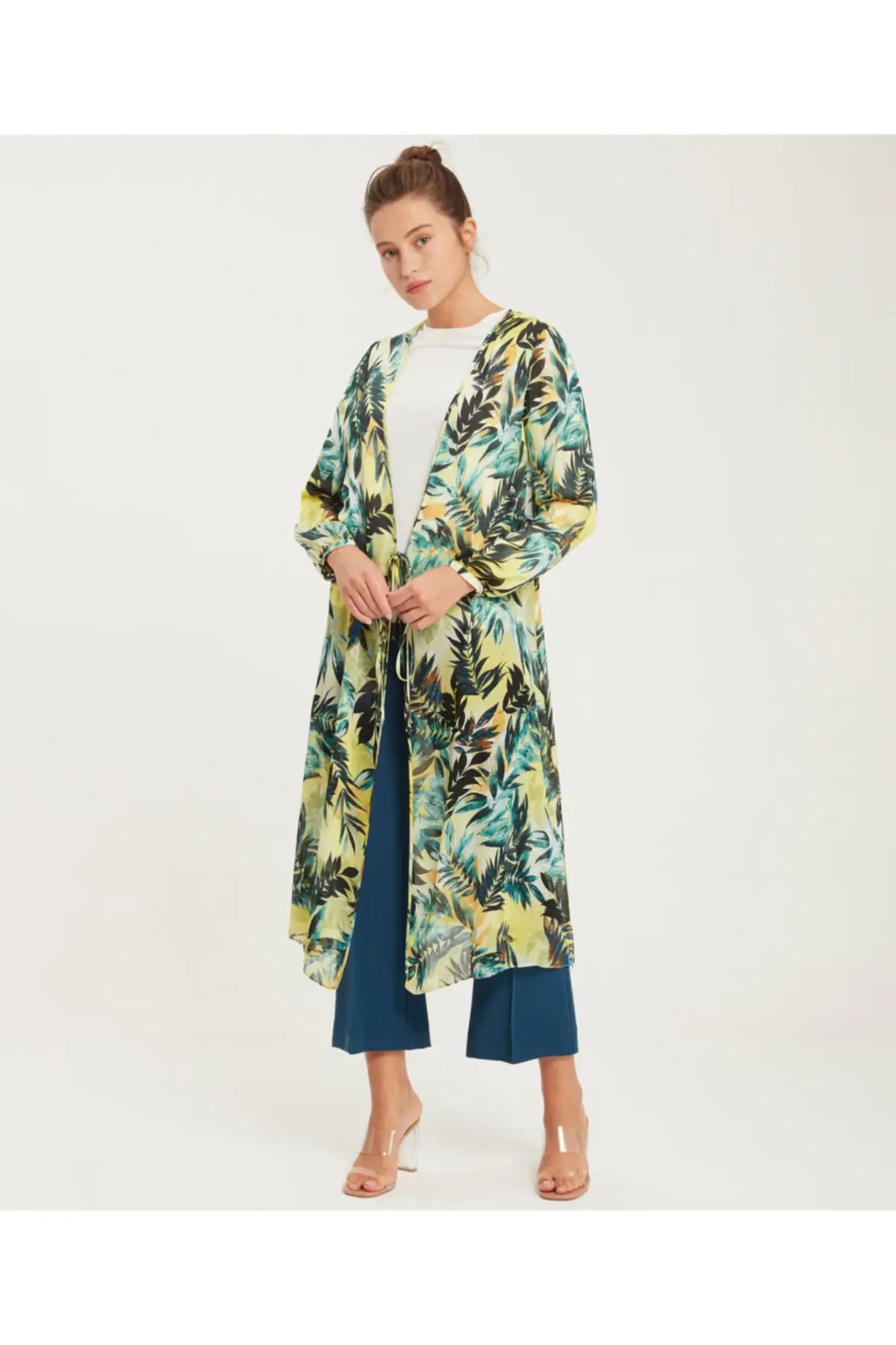 2021 узорчатые шелковые парео лист с рисунком Абая для женщин кафтан Marocain кимоно