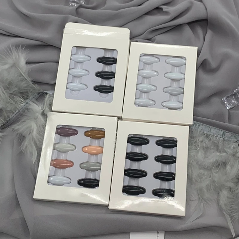 Hijab булавка 8 шт. Бриллиантовая форма Женская черно-белая безопасная пластиковая