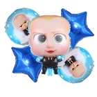 Воздушные шары Boss Baby, фольгированные шары в форме цифр 40 дюймов для девочек и мальчиков 1, 2, 3, 4, 5, 6 лет, украшение для дня рождения, гелиевые шары