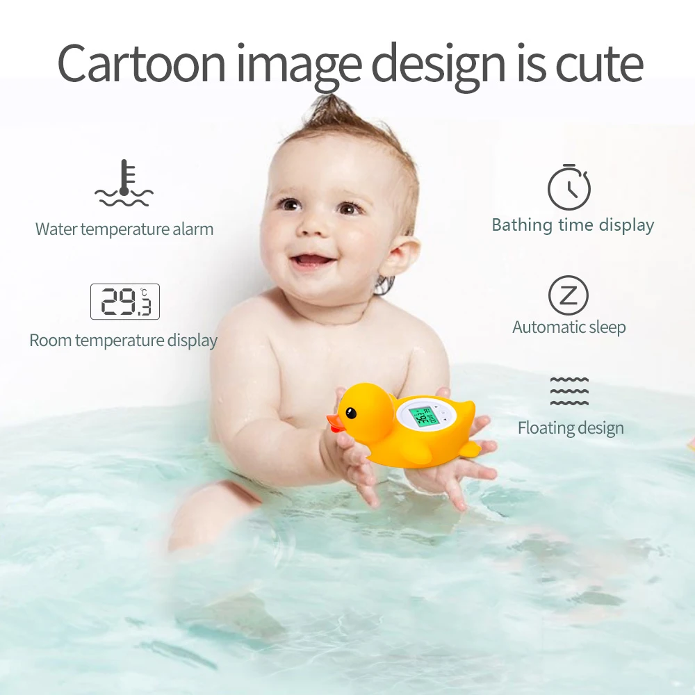 2020 Baby Bath Thermometer Room Temperature Tri-color Backlit Floating Toy Safety | Мать и ребенок