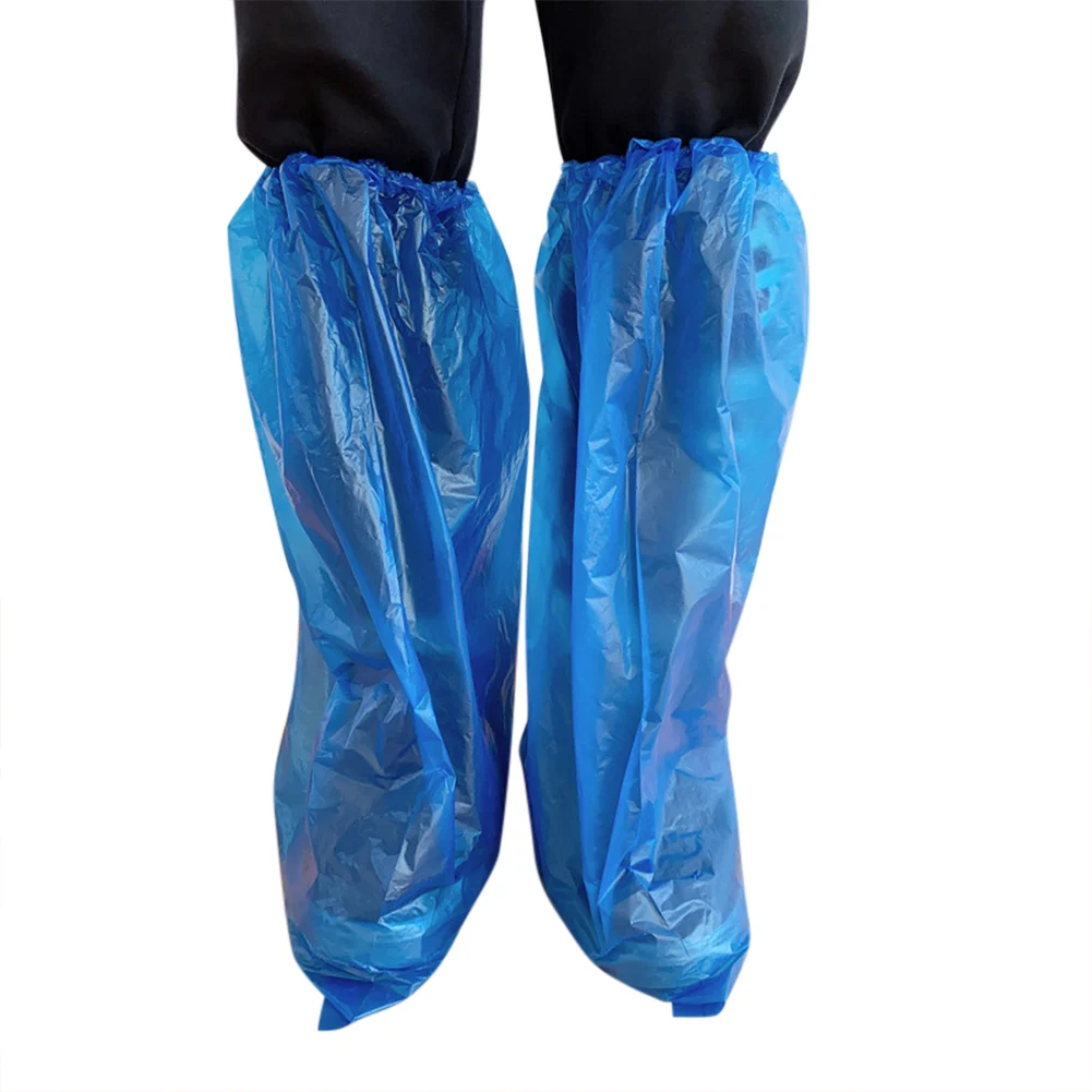 

25pairs Long Boot Cover Disposable Shoe Covers Thicken Overshoes Non-Slip Universal ZJ55