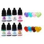Пигмент для эпоксидной смолы 5 мл, Диффузионные спиртовые чернила, жидкая краска для рукоделия, подсвечник для изготовления украшений, 24 цвета